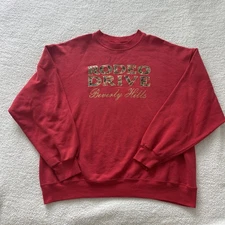 Vintage Rodeo Drive Beverly Hills Red Crewneck XL