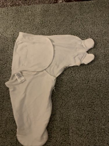 KeaBabies 0-3 Month Soothe Zippy Swaddle Wrap White  - Afbeelding 6 van 9