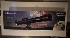 Polaroid IT-160X 75X/150X Refractor Telescope With Full Size Adjustable Tripod