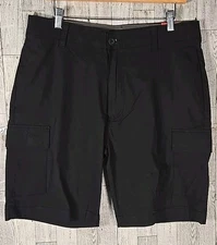 Wearfirst Cargo Shorts 34 Black Freeband Waistband Stretch Cotton Nylon Mens NEW