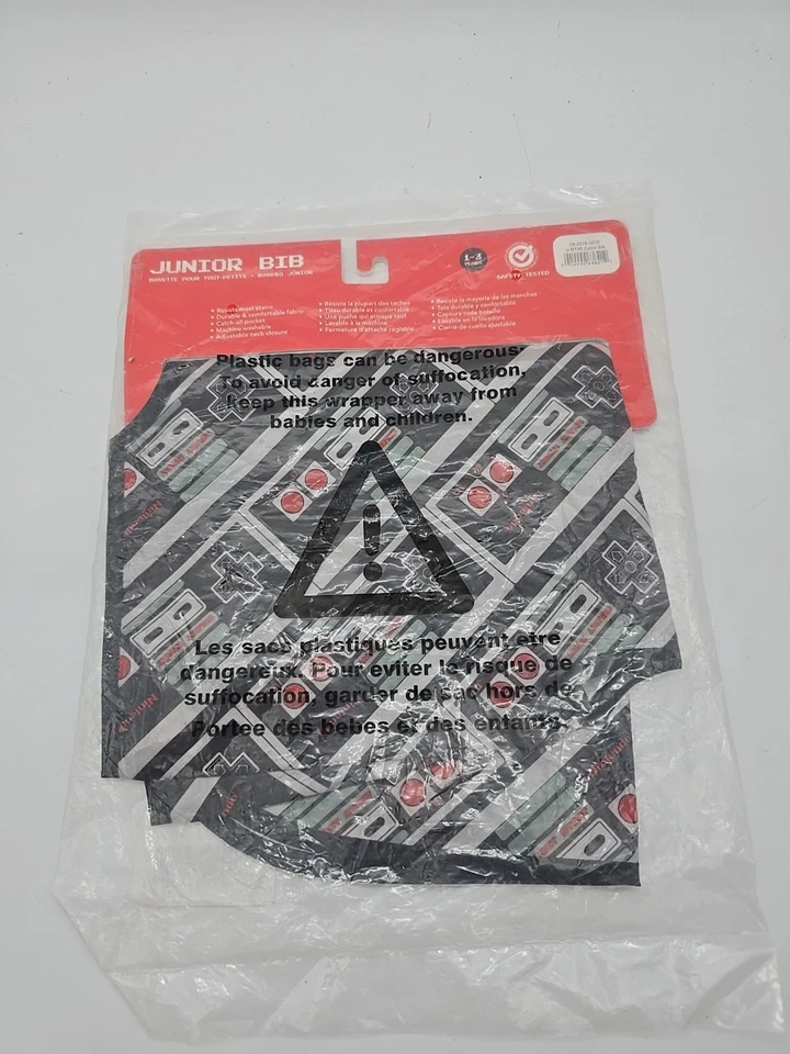 Bumkins Nintendo Superbib Controller Impermeable Babero NUEVO Foto 2 de 2