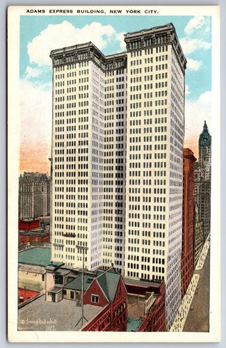 New York City~Downtown Adams Express Building~1920s Postcard | eBay