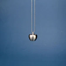 EDC Small Pure Titanium Waterproof  Case Pill Storage Pendant w/ Titanium Chain