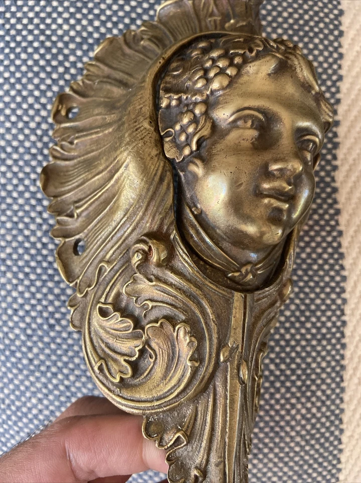 ANTIGUO EXQUISITO BRONCE MACIZO JENNY LINN BILLAR ESQUINA/BOLSILLOS LATERALES Foto 4 de 4