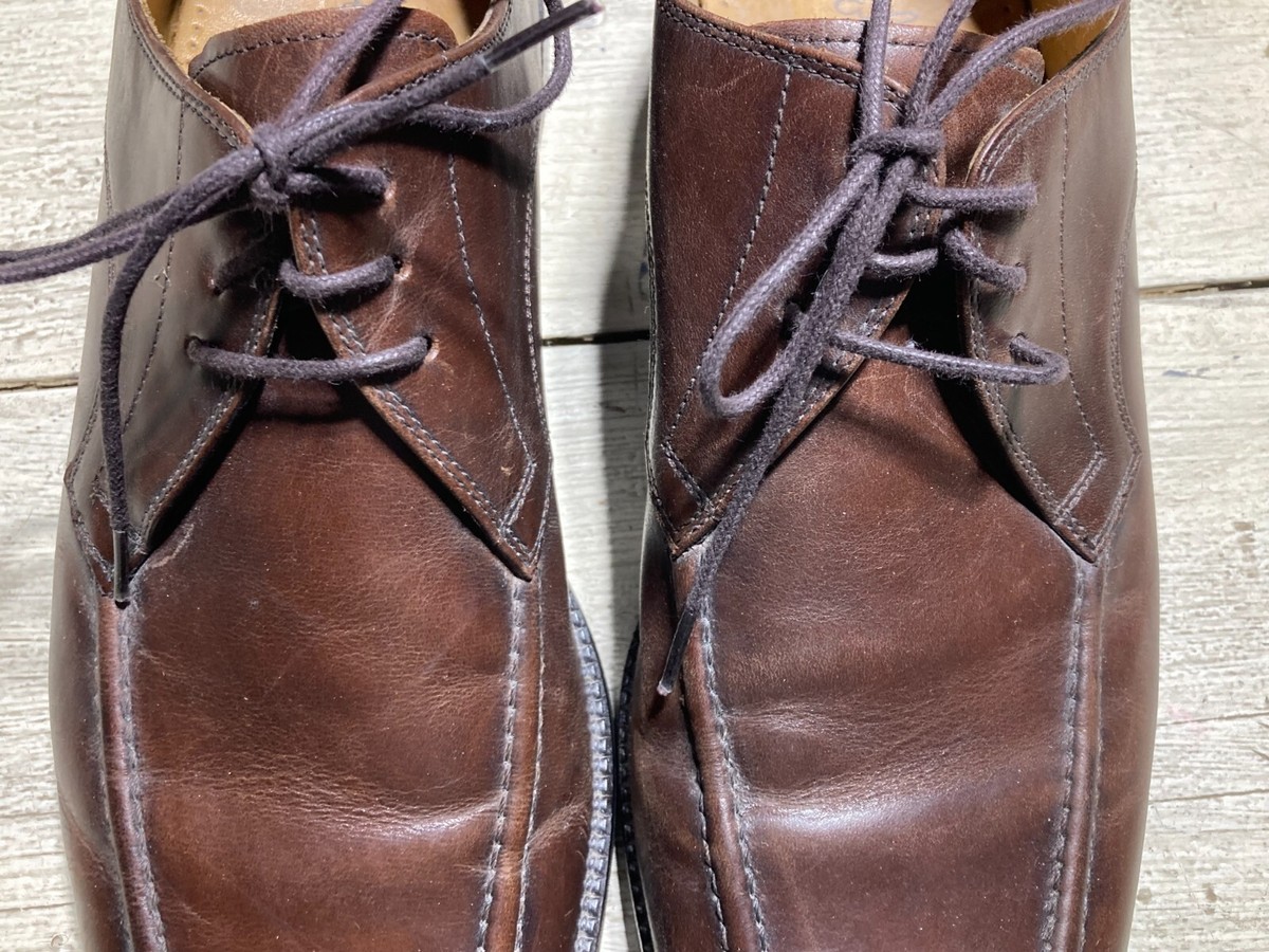 Cole Haan Mens 9M Brown Suede Dress Shoes Oxfords Lace Up  display picture 3