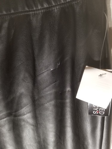 Bar III Blemished Faux Leather Black Pant Size XXS NWT - Picture 5 of 14