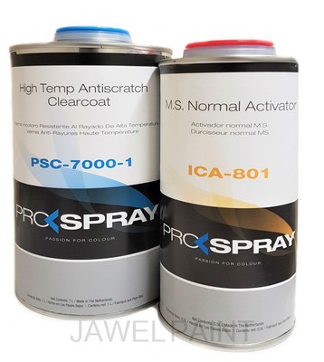 clear spray lacquer pro 2k kit 5litre acrylic paint jawel hardener hs dry normal air