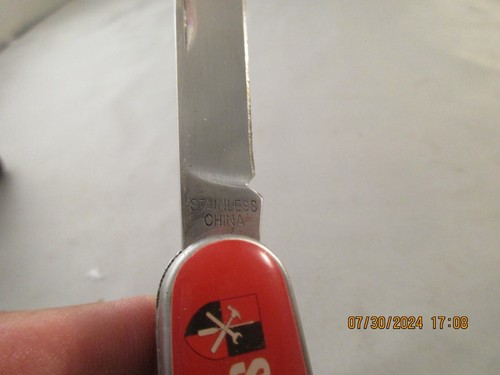 Sheffield Stainless Steel 3pc Knife Set 1 multitool, 2 folding knives used China - Picture 15 of 21