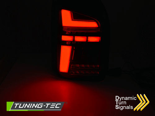 Voll LED Lightbar Rückleuchten für VW T6.1 19- Rot/Chrom (Flügeltüren / Halogen) - Afbeelding 7 van 8