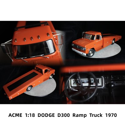 ACME 1:18 Dodge D300 Ramp Truck 1970 Diecast