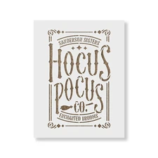 Hocus Pocus Co Stencil - Durable & Reusable Mylar Stencils