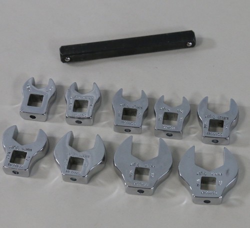 Mac Tools 3/8” Drive Metric and SAE Open End Crowsfoot Wrench Set - New No Box - Picture 3 of 8