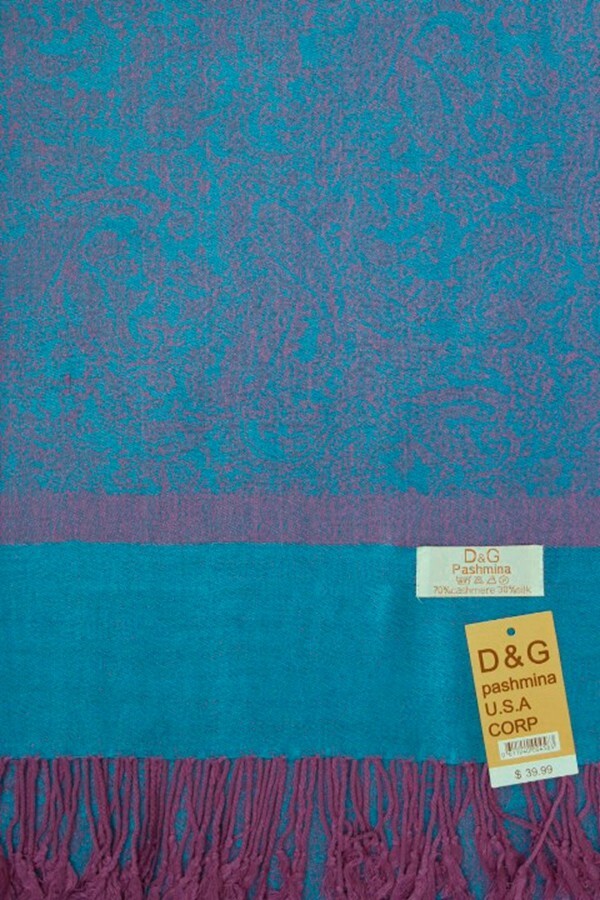 Pashmina USA Corp Women's Paisley Scarf Wrap Shawl – Soft Cashmere, Silk & Cotton Blend – Many Colors (Style 027) - View #3