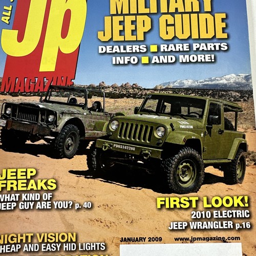 JP Magazine January 2009 Magazine Military Jeep Guide Jeep Only Jeep