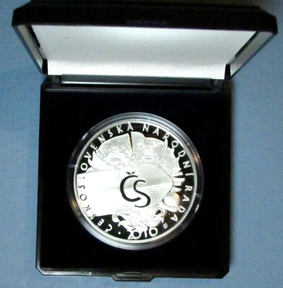 2016 Czech 500 Korun Silver PROOF Coin Czechoslovak National Council Slovakia - Image 3 of 4