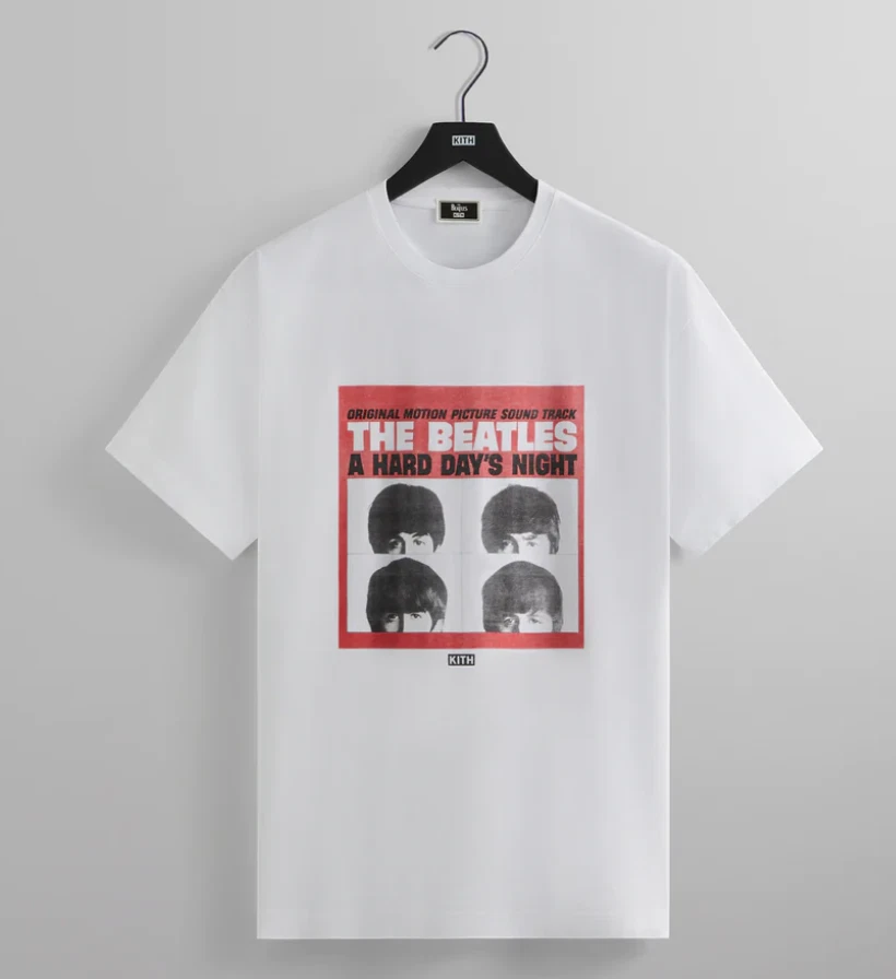 Kith for The Beatles Hard Days Night Vintage Tee size: Large Ready to Ship