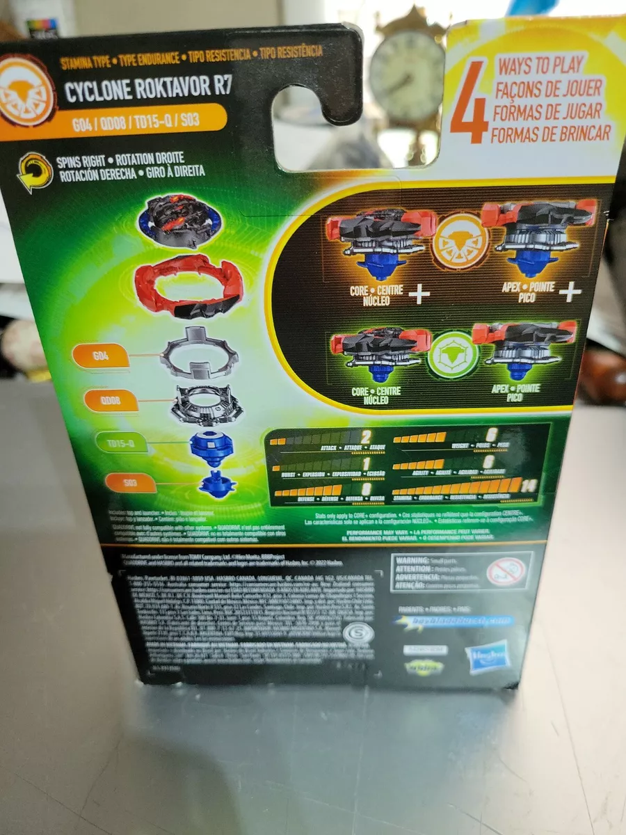 Beyblade Burst Quad Drive Pião com Lançador Kit Iniciante Cyclone