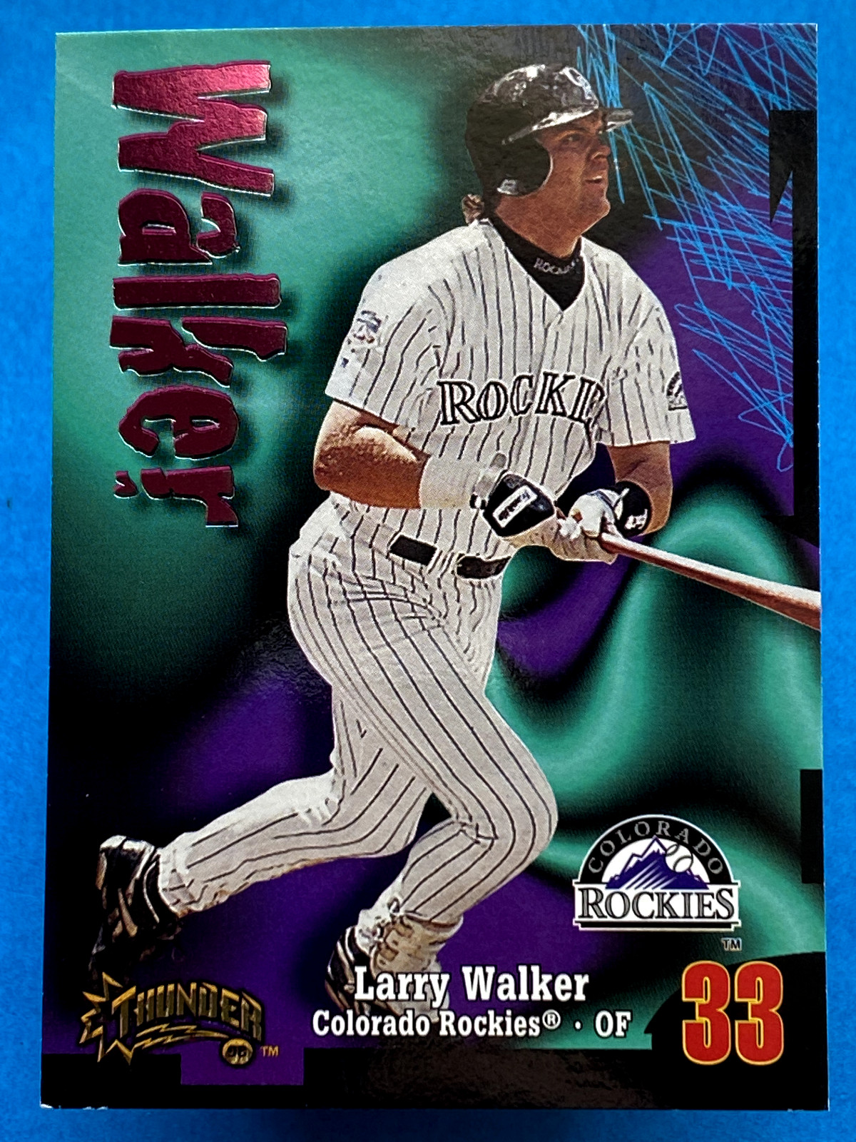 Larry Walker 1998 Skybox Circa Thunder #33 Colorado Rockies