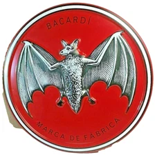 32" Bacardi Superior Rum 3D Bat Double Sided Store Display Marca De Fabrica Sign