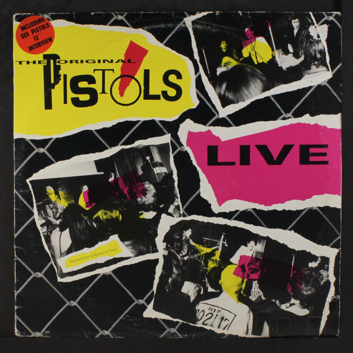 SEX PISTOLS: original pistols live Receiver Records Limited 12" LP 33 RPM UK