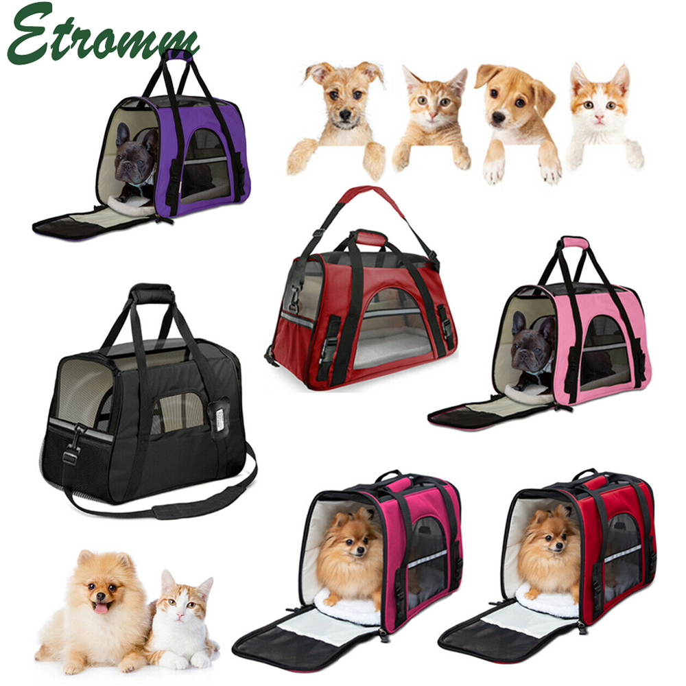 Pet Carrier Bag Travel Case Airline Approved Soft Sided Comfort