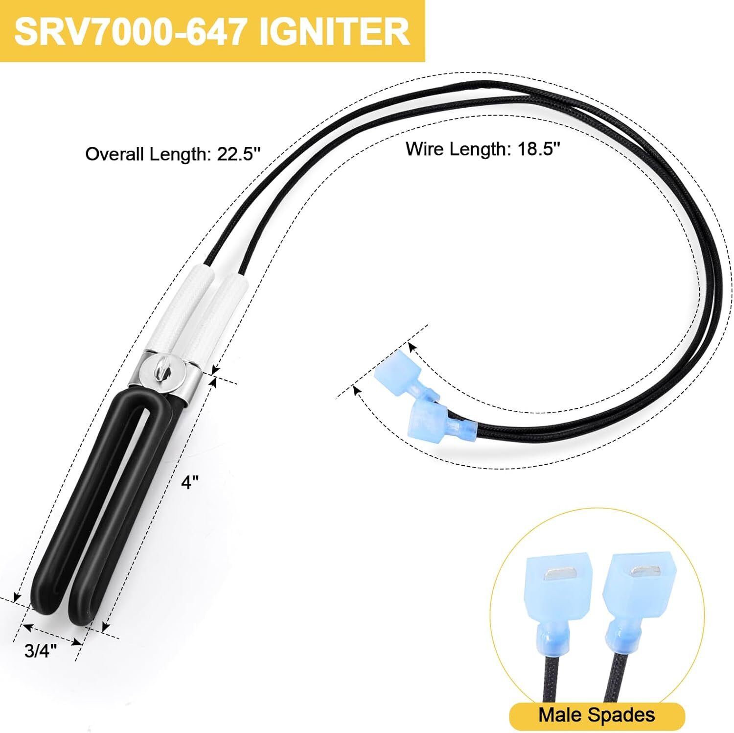 For QuadraFire & Heatilator EcoChoice 300 Watt Pellet Loop Igniter, SRV7000-647