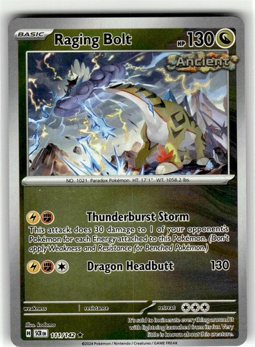 RAGING BOLT Stellar Crown REVERSE HOLO #111 SCR(NM+)(PKM)