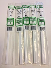 Evergreen Styrene Square Hollow 14" Tube Rod Plastic Assortment 5 packs