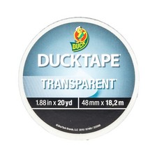 Duck Transparent Duck Tape 1.88in x 20yd 48mm x 18,2m BRAND NEW FACTORY SEALED 