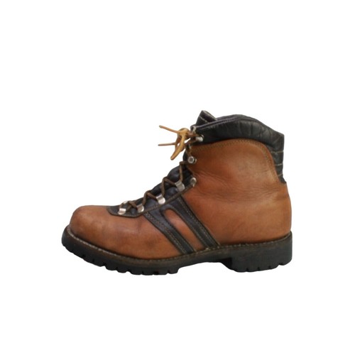 Vintage Chippewa Kush 'N Kollar Damen braun schwarz Leder Wanderschuhe 8,5 C