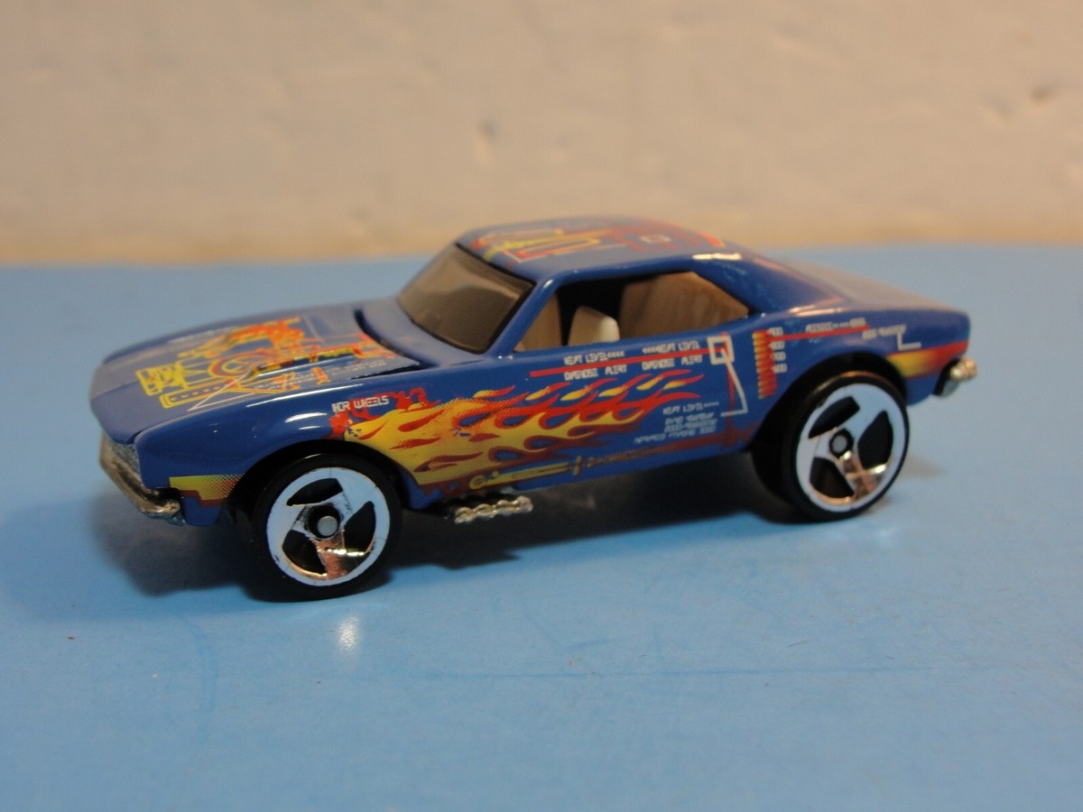 Vintage Mattel 1982 Hot Wheels 1967 Chevy Camaro BLUE With Flames