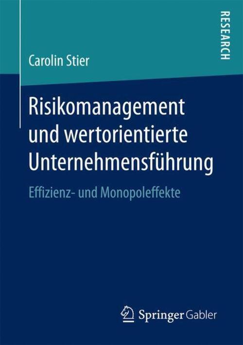 Thumbnail - Risikomanagement Und Wertorientierte Unternehmensführung Carolin Stier