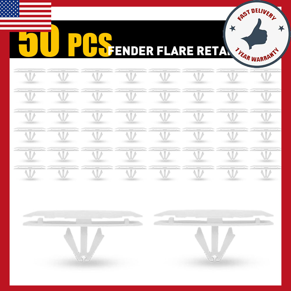 50pcs Jeep Wrangler JL 2018-2020 Gladiator Fender Flare Retainer Clips