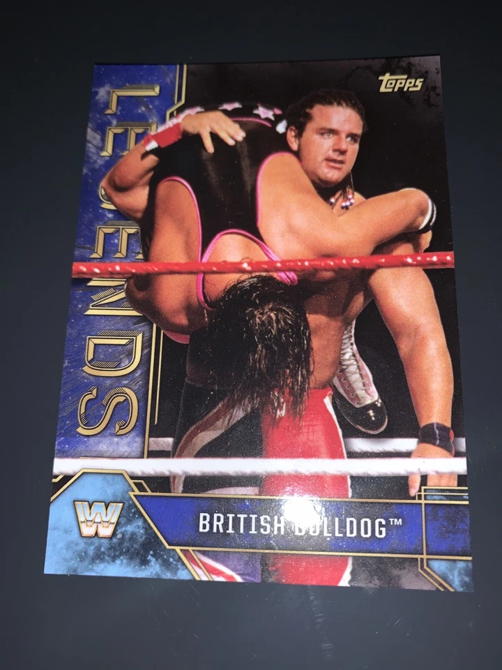 Topps 2017 WWE Legends British Bulldog Card 19 Numbered 24/50. - Image 4 of 4