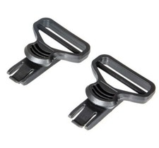 FMA Airsoft MICH Helmet Rail Clips – Black Goggle Swivel Mounts, Fits Most Helmets (TB393)