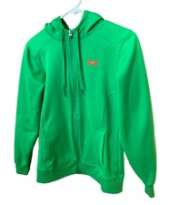UNDER ARMOUR Women s Semi Fitted Jacket Hoodie Sz S Green Full Zip