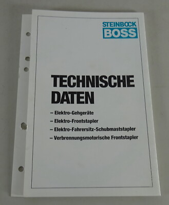 Technical Data Sheet Steinbock Electric Gehgeräte-verbrennungsmotorische