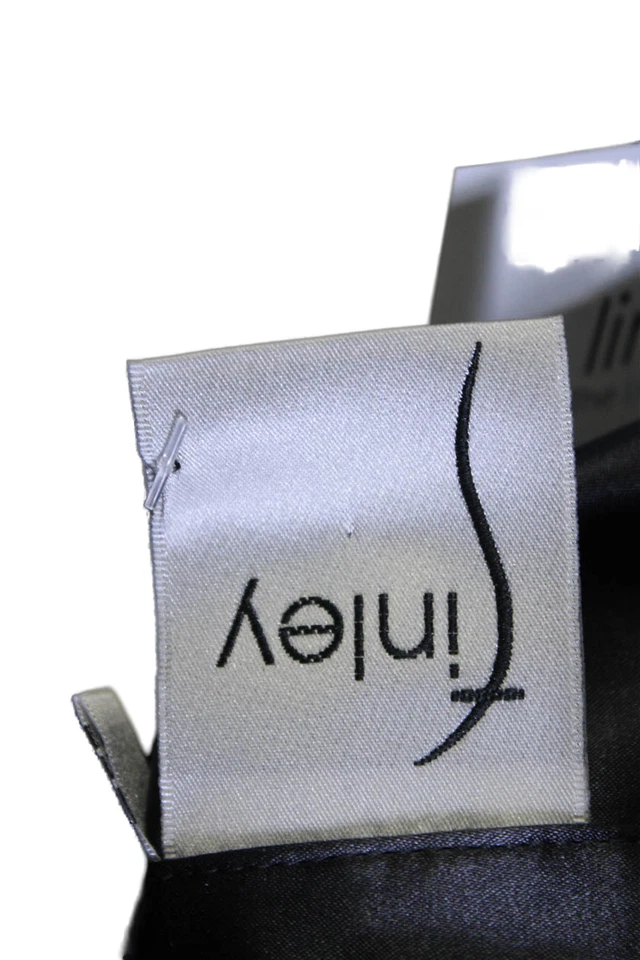 Blusa Finley Mujer Cuello Texturizado Abotonada Niveles Elegante Negra Talla M Foto 4 de 4