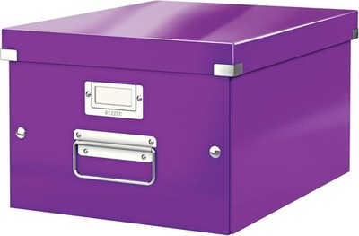 Leitz Click & Store Aufbewahrungsbox mit Deckel Mittel-Groß, Box für U