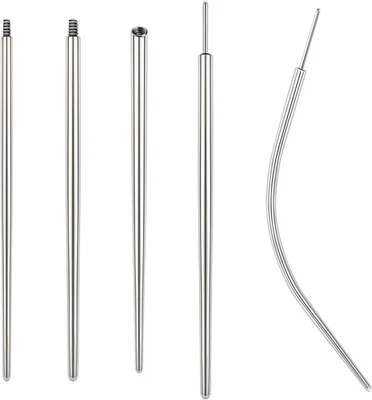 14G 16G 18G 20G Piercing Taper, Stainless Steel Threadless Insertion Pin Screw o - Image 1 of 4