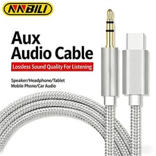 NNBILI USB C to 3.5mm Aux Audio Cable Adapter for Samsung S25 Note 20