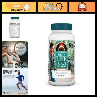 Men's Life Force Multivitamin - 45 Tablets, Energy Support, Immune Boost, Daily