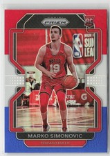 2021-22 Panini Prizm #166 Marko Simonovic Red White and Blue