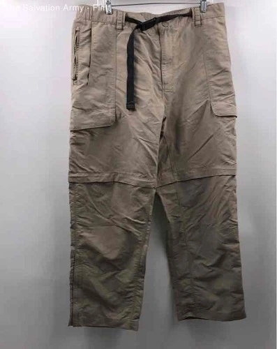 The North Face Mens Tan Flat Front Zip Away Tactical Cargo Pants Size XL