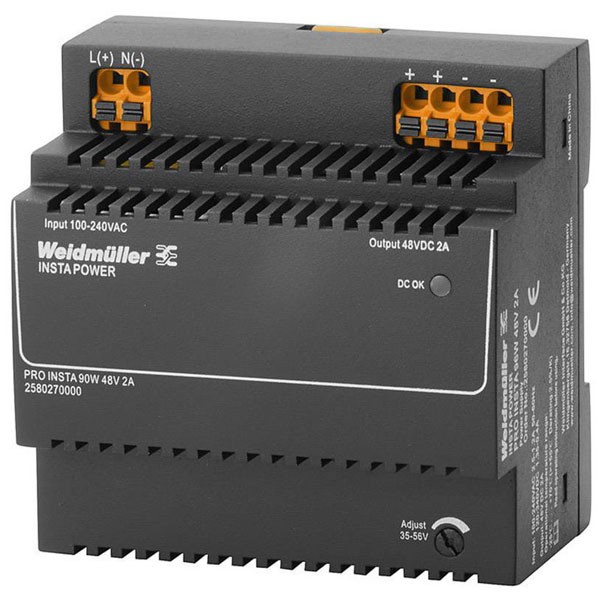 Weidmüller Pro Insta 96W 48V 2A smpsu safe for harsh use