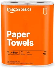 2-Ply Flex-Sheets Paper Towels, 2 Basics Rolls = 6 Regular Rolls, Everyday Value