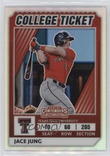 2022 Panini Elite Extra Edition College Tickets Optic Holo Prizm Jace Jung 14bn