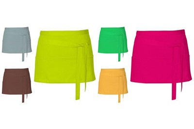 LINK Cocktailschürze kurze Schürze viele Farben Easy Care Apron CS3060 NEU