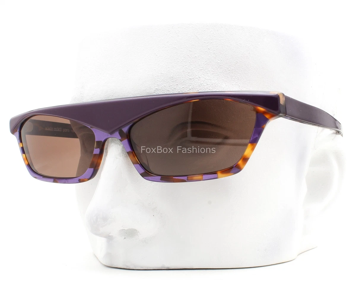 Alain MIKLI SUNGLASSES Women’s VIOLET DIAMOND / VIOLET GREY GRAD 2018 Alain Mikli X Alexandre Vauthier Purple Rhinestone Brim  main image 3