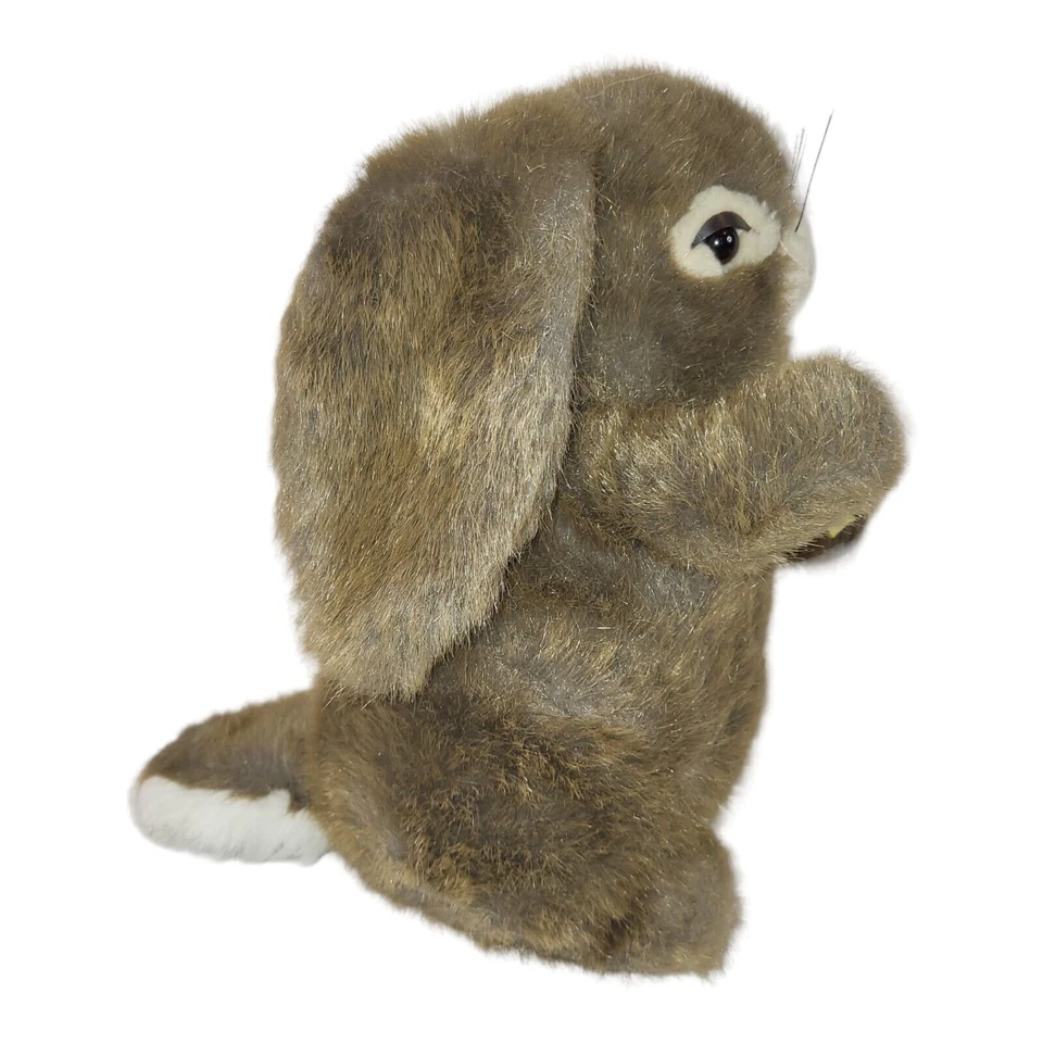Bell-Carter Brown Bunny Rabbit Plush Lop Ear Easter Bow Stuffed Animal 11" - Image 4 of 4